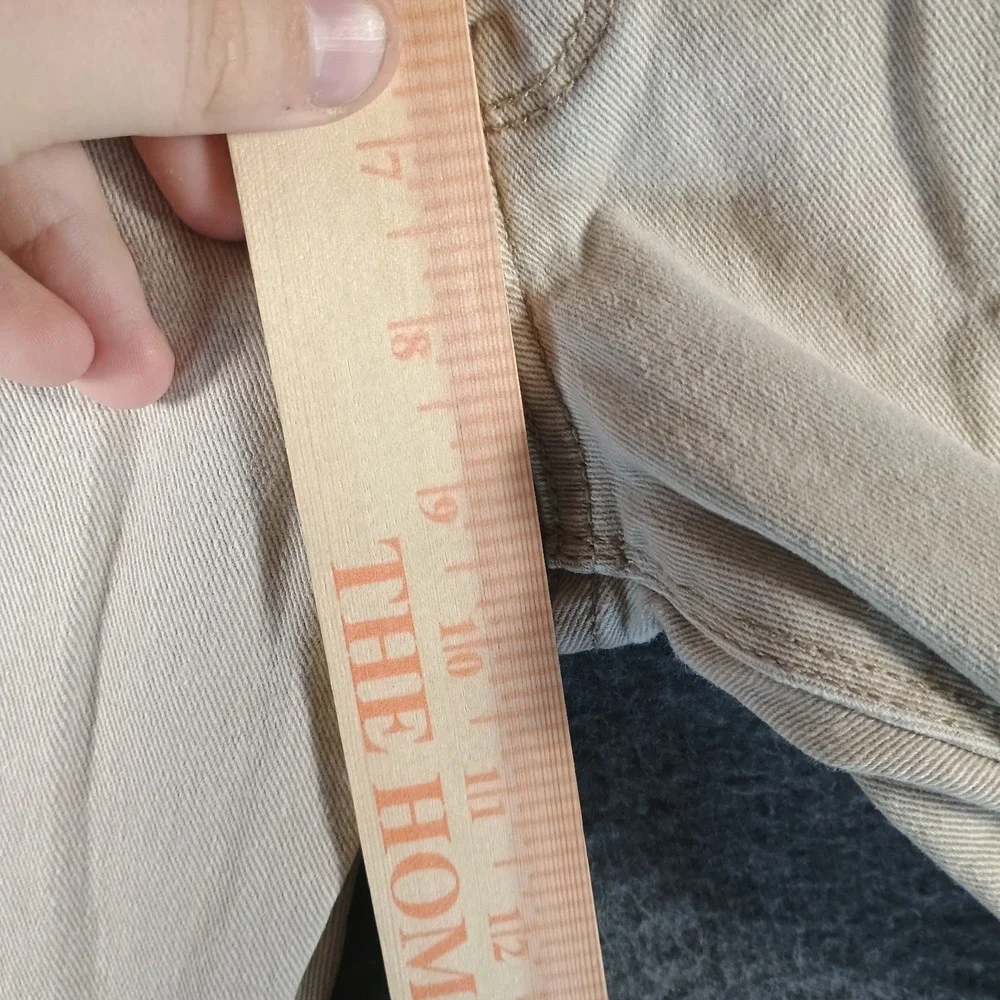 Levis Denizen 232 Slim Straight Fit Jeans Mens 30x30 Tan Beige Pockets‎ Zipper